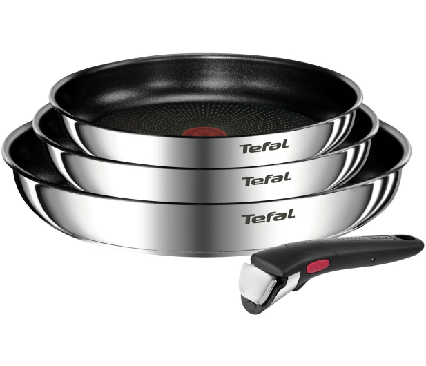 TEFAL Zestaw INGENIO EMOTION 4 elementy: patelnia 22cm / 24cm / 28cm + rączka - 1363606 - zdjęcie